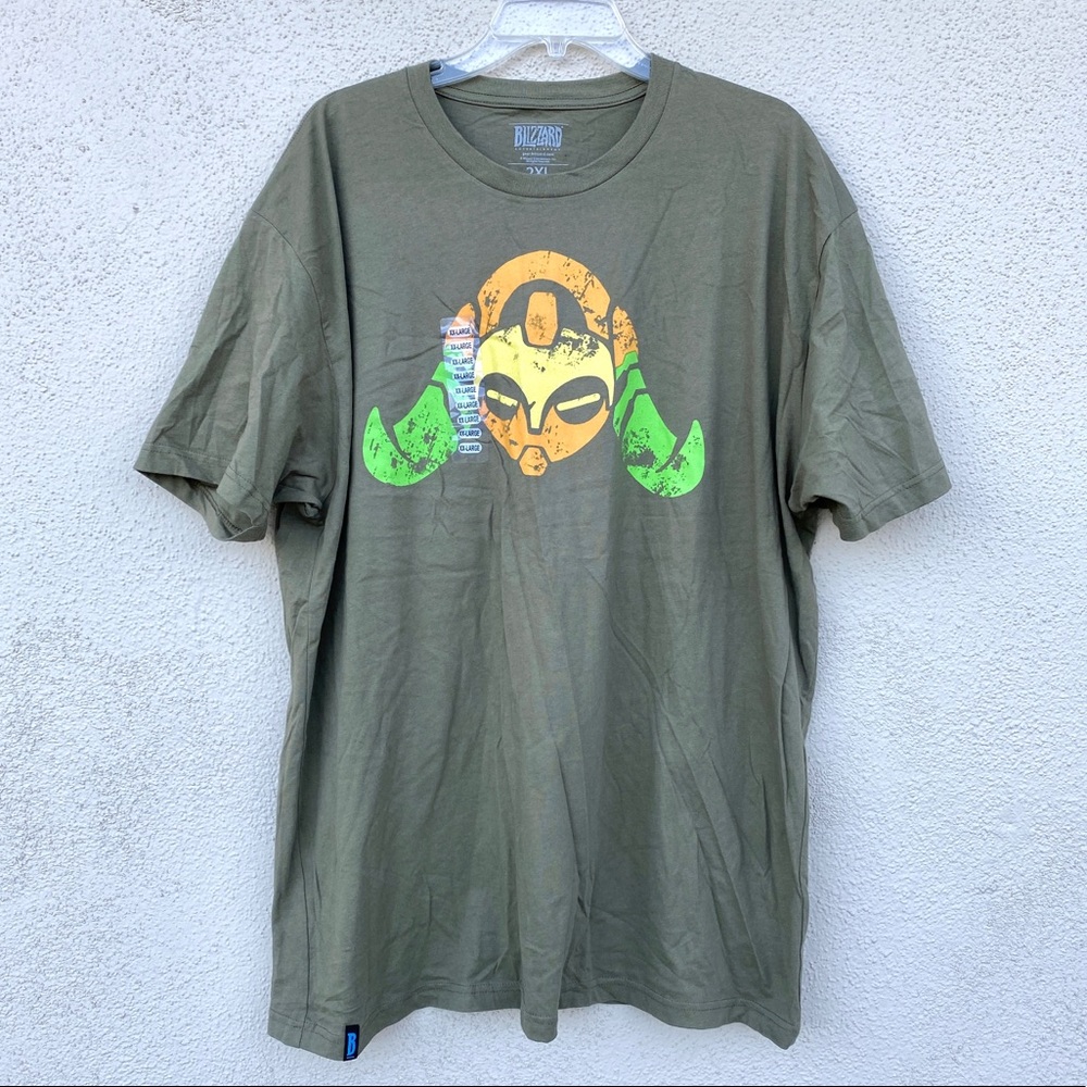 Blizzard brand Overwatch men’s logo tee shirt video gamer 2XL unisex fantasy - Picture 2 of 8